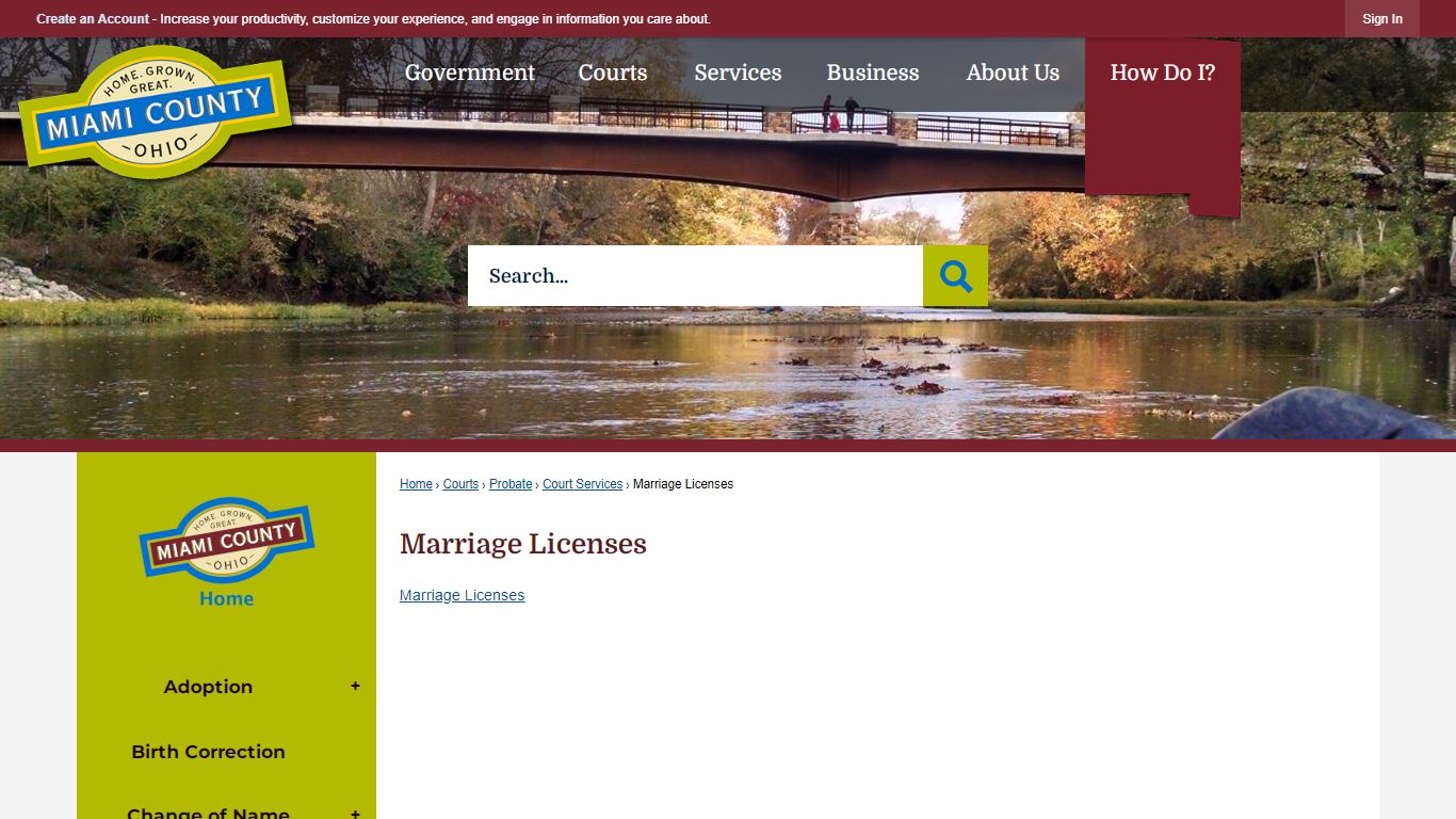 Marriage Licenses | Miami County, OH - Official Website